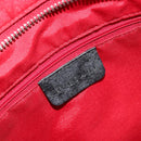 BVLGARI Hand Bag Canvas Leather Black Silver Auth ka4682-15
