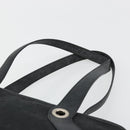 BVLGARI Hand Bag Canvas Leather Black Silver Auth ka4682-8