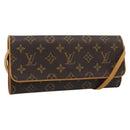 LOUIS VUITTON Monogram Pochette Twin GM Shoulder Bag M51852 LV Auth ka4683A-1