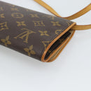 LOUIS VUITTON Monogram Pochette Twin GM Shoulder Bag M51852 LV Auth ka4683A-12