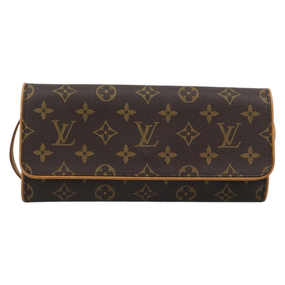 LOUIS VUITTON Monogram Pochette Twin GM Shoulder Bag M51852 LV Auth ka4683A