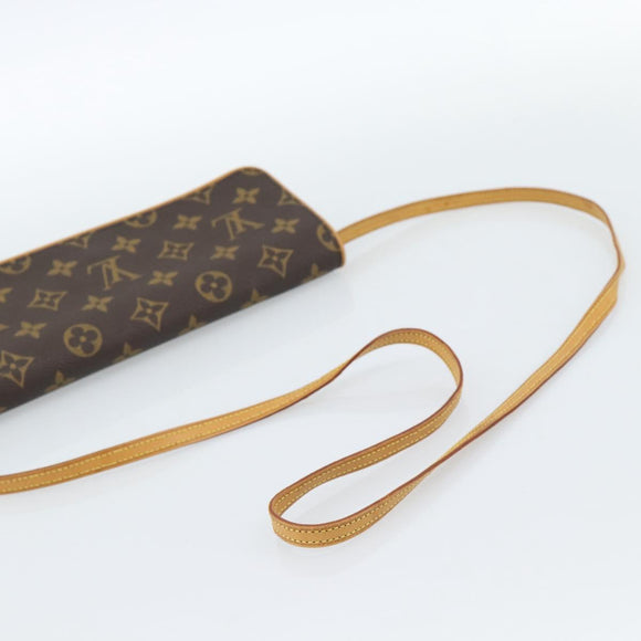 LOUIS VUITTON Monogram Pochette Twin GM Shoulder Bag M51852 LV Auth ka4683A