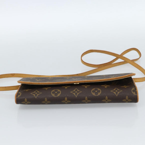 LOUIS VUITTON Monogram Pochette Twin GM Shoulder Bag M51852 LV Auth ka4683A