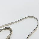 VALENTINO Rock Studs Hand Bag Leather 2way Gray Gold Auth ka4689A-10