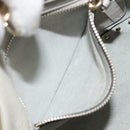 VALENTINO Rock Studs Hand Bag Leather 2way Gray Gold Auth ka4689A-22