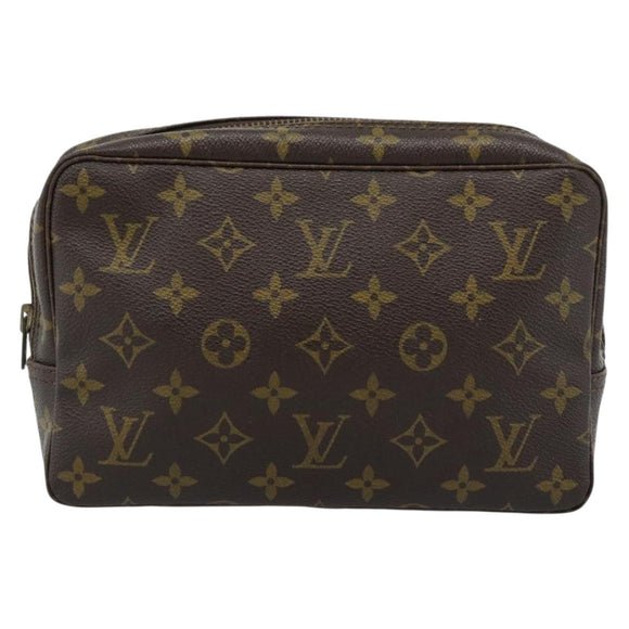 LOUIS VUITTON Monogram Trousse Toilette 23 Clutch Bag M47524 LV Auth ka4690