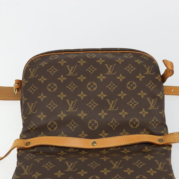 LOUIS VUITTON Monogram Saumur 30 Shoulder Bag M42256 LV Auth ka4691