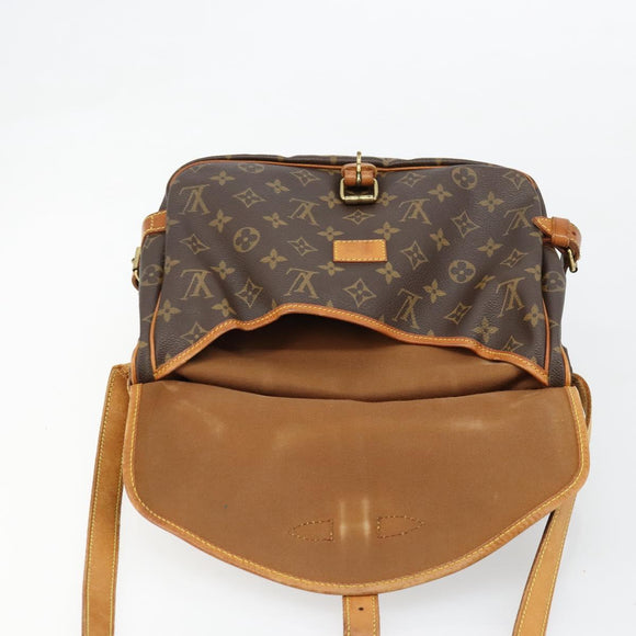 LOUIS VUITTON Monogram Saumur 30 Shoulder Bag M42256 LV Auth ka4691