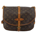 LOUIS VUITTON Monogram Saumur 30 Shoulder Bag M42256 LV Auth ka4691-3