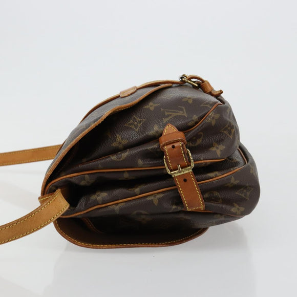 LOUIS VUITTON Monogram Saumur 30 Shoulder Bag M42256 LV Auth ka4691