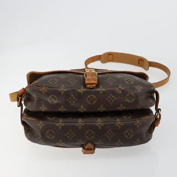 LOUIS VUITTON Monogram Saumur 30 Shoulder Bag M42256 LV Auth ka4691