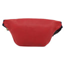 GUCCI Sherry Line Waist bag Leather Red Navy 527792 Auth ka4692A-2
