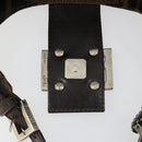 FENDI Zucca Canvas Hand Bag Brown Black Silver Auth ka4694A-16