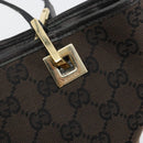 GUCCI GG Canvas Hand Bag Black Gold 002 1099 Auth ka4695-14