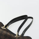 GUCCI GG Canvas Hand Bag Black Gold 002 1099 Auth ka4695-8