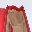 GUCCI GG Supreme Chain Shoulder Bag PVC Red Gold pink 409487 Auth ka4696-20