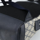 GUCCI GG Supreme Sherry Line Backpack PVC Navy Silver Red 547965 Auth ka4697SAM-14