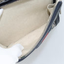 GUCCI GG Supreme Sherry Line Backpack PVC Navy Silver Red 547965 Auth ka4697SAM-24