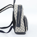 GUCCI GG Supreme Sherry Line Backpack PVC Navy Silver Red 547965 Auth ka4697SAM-4