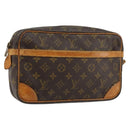LOUIS VUITTON Monogram Compiegne 28 Clutch Bag M51845 LV Auth ka4698-1