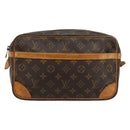 LOUIS VUITTON Monogram Compiegne 28 Clutch Bag M51845 LV Auth ka4698-2