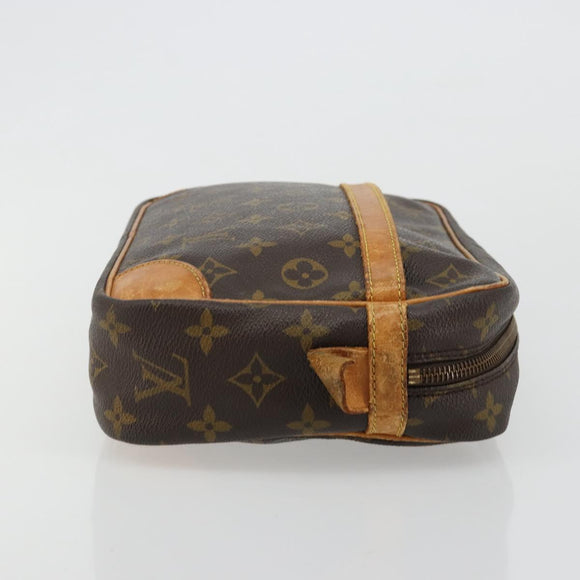 LOUIS VUITTON Monogram Compiegne 28 Clutch Bag M51845 LV Auth ka4698