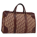 Christian Dior Trotter Canvas Hand Bag Red Gold Auth ka470-1