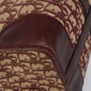 Christian Dior Trotter Canvas Hand Bag Red Gold Auth ka470-11