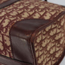 Christian Dior Trotter Canvas Hand Bag Red Gold Auth ka470-12