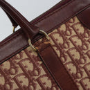 Christian Dior Trotter Canvas Hand Bag Red Gold Auth ka470-14