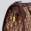 Christian Dior Trotter Canvas Hand Bag Red Gold Auth ka470-16