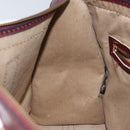 Christian Dior Trotter Canvas Hand Bag Red Gold Auth ka470-19