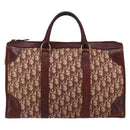 Christian Dior Trotter Canvas Hand Bag Red Gold Auth ka470-2