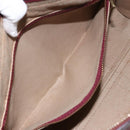 Christian Dior Trotter Canvas Hand Bag Red Gold Auth ka470-21