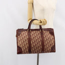 Christian Dior Trotter Canvas Hand Bag Red Gold Auth ka470-22