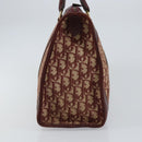 Christian Dior Trotter Canvas Hand Bag Red Gold Auth ka470-5