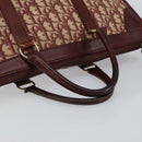 Christian Dior Trotter Canvas Hand Bag Red Gold Auth ka470-7