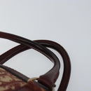 Christian Dior Trotter Canvas Hand Bag Red Gold Auth ka470-8