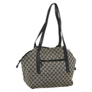 GUCCI GG Canvas Tote Bag Black Beige 019 0493 1669 Auth ka4701-1