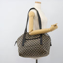 GUCCI GG Canvas Tote Bag Black Beige 019 0493 1669 Auth ka4701-22