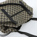 GUCCI GG Canvas Tote Bag Black Beige 019 0493 1669 Auth ka4701-6