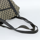 GUCCI GG Canvas Tote Bag Black Beige 019 0493 1669 Auth ka4701-7