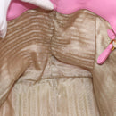 PRADA Hand Bag Nylon Pink Gold Auth ka4702A-19