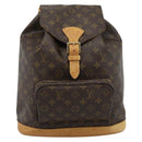 LOUIS VUITTON Monogram Montsouris GM Backpack M51135 LV Auth ka4703A-13
