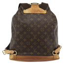 LOUIS VUITTON Monogram Montsouris GM Backpack M51135 LV Auth ka4703A-2