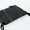 GUCCI GG Canvas Shoulder Bag Black Silver 145859 Auth ka4704-6