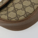 GUCCI GG Supreme Shoulder Bag PVC Beige Gold Auth ka4706-14