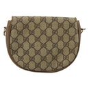 GUCCI GG Supreme Shoulder Bag PVC Beige Gold Auth ka4706-2