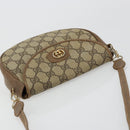 GUCCI GG Supreme Shoulder Bag PVC Beige Gold Auth ka4706-6