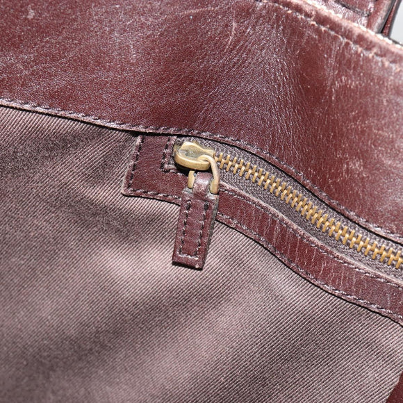 GUCCI GG Canvas Hand Bag Beige Gold 106251 Auth ka4707